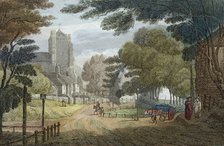 Entrance to Hastings, East Sussex, from Old London Road, showing All Saints' Church, c1790. Artist: Anon.