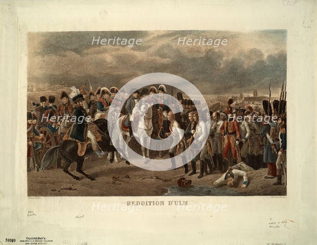 The Capitulation of Ulm. Artist: Grenier de Saint-Martin, Francisque-Martin-François (1793-1867)