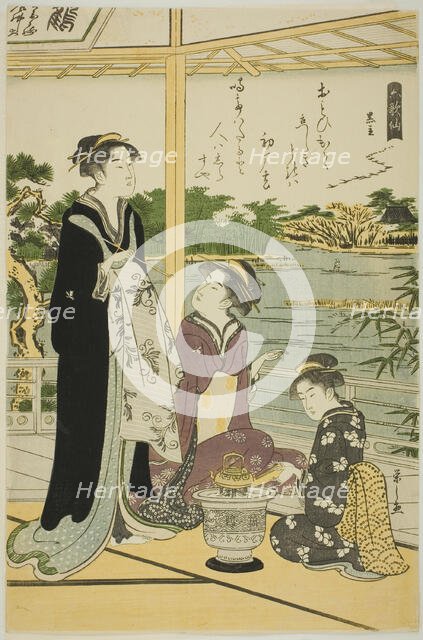 Kuronushi, from the series "Six Immortal Poets (Rokkasen)", c. 1789/90. Creator: Hosoda Eishi.