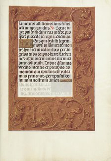 Decorated Text Page; Spinola Hours, about 1510-1520. Creator: Unknown.