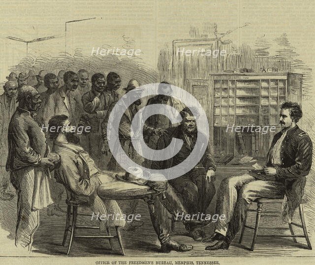 Office of the Freedmen's Bureau, Memphis, Tennessee, 1866. Creator: Unknown.