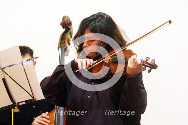 Ezo Sarici, Indo Jazz Fusion Revisited, Loughton Methodist Church, Loughton, Essex, 2024. Creator: Brian O'Connor.