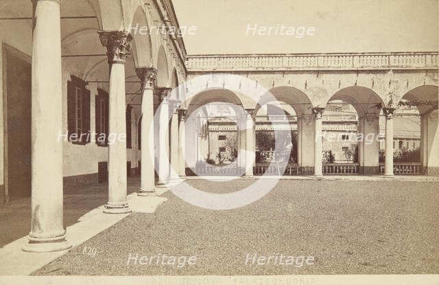 Palazzo Doria - Inner Courtyards, Genoa, 1870-1880. Creator: Unknown.