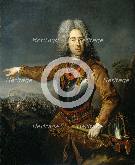 Portrait of Prince Eugene of Savoy (1663-1736), 1718. Artist: Schuppen, Jacob van (1670-1751)