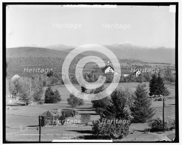 Presidential Range from Maplewood Hotel i.e. House, White Mountains, N.H., c1904. Creator: Unknown.