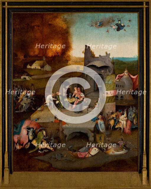 The Temptation of Saint Anthony, c1500. Creator: Bosch, Hieronymus (c. 1450-1516).