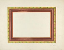 Zoar Picture Frame, c. 1937. Creator: Carol Larson.