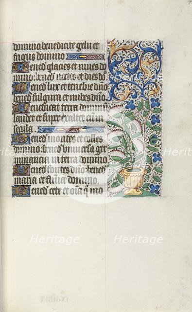 Book of Hours (Use of Rouen): fol. 43r, c. 1470. Creator: Master of the Geneva Latini (French, active Rouen, 1460-80).