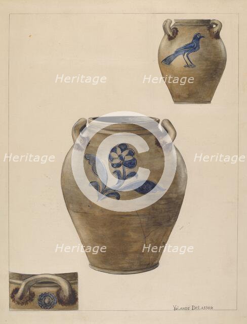 Crock, c. 1936. Creator: Yolande Delasser.