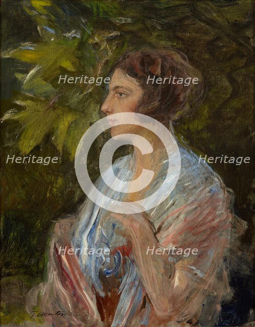 Portrait of a Lady, c1930. Creator: Teodor Axentowicz.