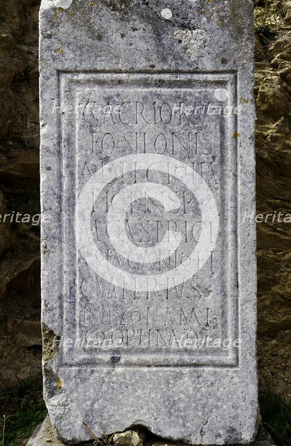 Inscription dedicated to an Italica citizen, Miróbriga, Portugal, 1st-4th centuries (2008). Creator: Unknown.