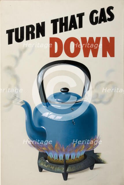 'Turn that Gas Down', British poster, World War II, c1939-c1945.  Creator: Unknown.
