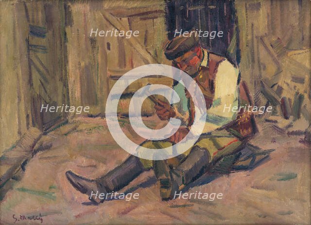 Study for the Painting Farrier, around 1935. Creator: Gustav Mally.