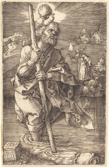Saint Christopher Facing Right, 1521. Creator: Albrecht Durer.