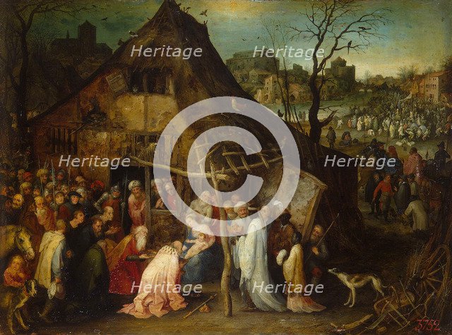 Adoration of the Magi', c1600. Creator: Brueghel, Jan, the Elder (1568-1625).