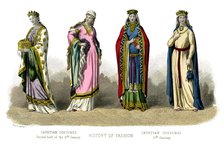 French costume: Capetian, 10th-11th century, (1882). Artist: Unknown