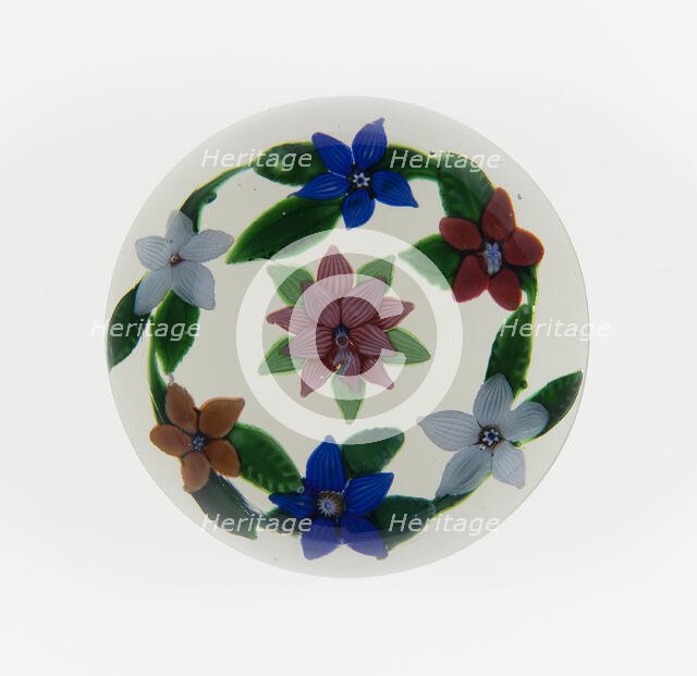 Paperweight, France, c. 1845-60. Creator: Saint-Louis Glassworks.