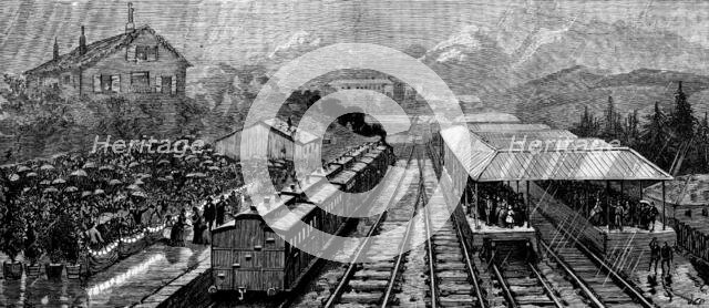 Arrival of the Queen at Lausanne, 1890. Creator: Unknown.