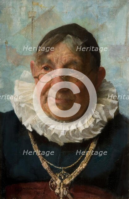 The Old Burgomaster, 1884. Creator: William John Wainwright.