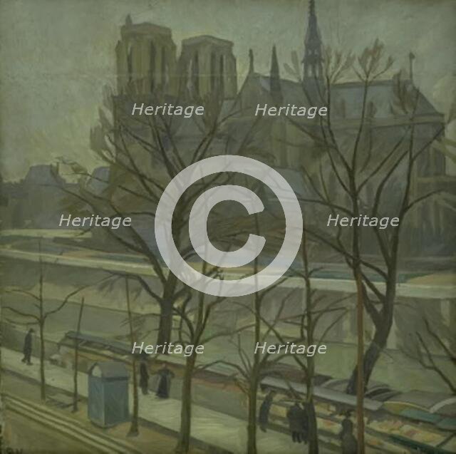 From Quai de la Tournelle, Paris, 1912. Creator: Edvard Weie.