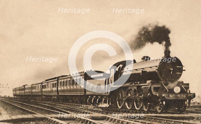 'Up "West of England Dining Car Express" Exeter-London 199 Mins.', early 20th century.  Creator: Unknown.