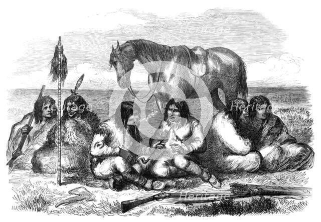 The Red River Expedition in North America: the Prairie Crees, 1870. Creator: Unknown.