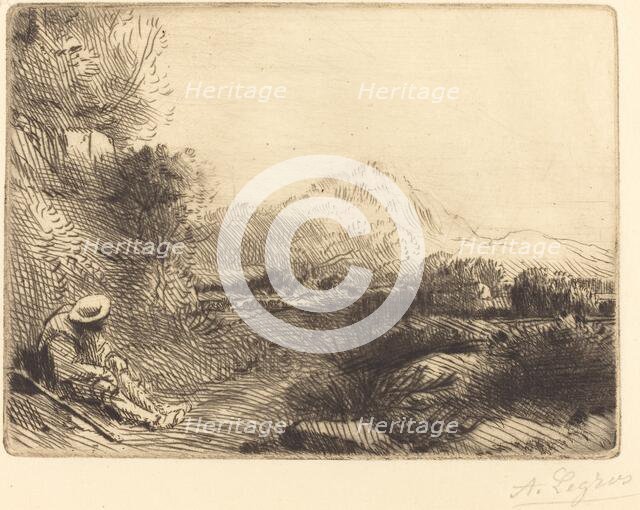 Traveler Resting (Repos du voyageur). Creator: Alphonse Legros.