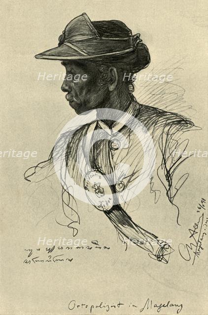 Policeman, Magalang, Java, 1898. Creator: Christian Wilhelm Allers.