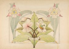 Design with Flowers, 19th century. Creator: Anon.