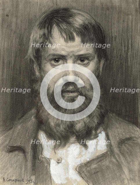 Prisoner in Prison for Exiles. Adherent of the Dukhobor Religious Sect. Irkutsk, 1904. Creator: Boris Vasilievich Smirnov.