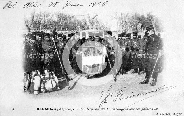 1st regiment of the French Foreign Legion, Sidi Bel Abbes, Algeria, 1906. Artist: J Geiser