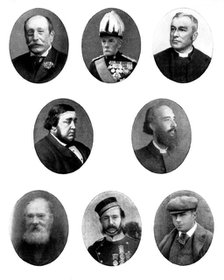 Various portraits, 1898. Creators: Unknown, Elliott & Fry, London Stereoscopic & Photographic Co.