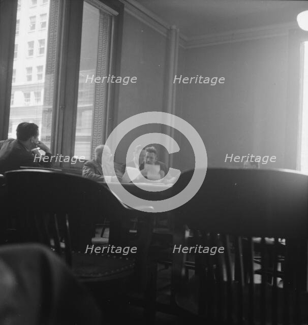 Committee of Chicago board of aldermen in city hall, Chicago, Illinois, 1939. Creator: Dorothea Lange.
