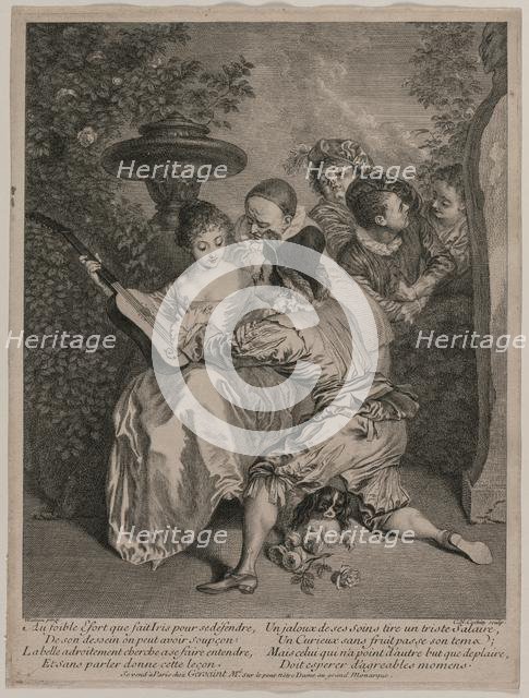 The Romancer, 1727. Creator: Charles-Nicolas Cochin (French, 1715-1790).