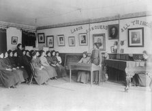 Debating class, Carlisle Indian School, Carlisle, Pennsylvania, 1901. Creator: Frances Benjamin Johnston.