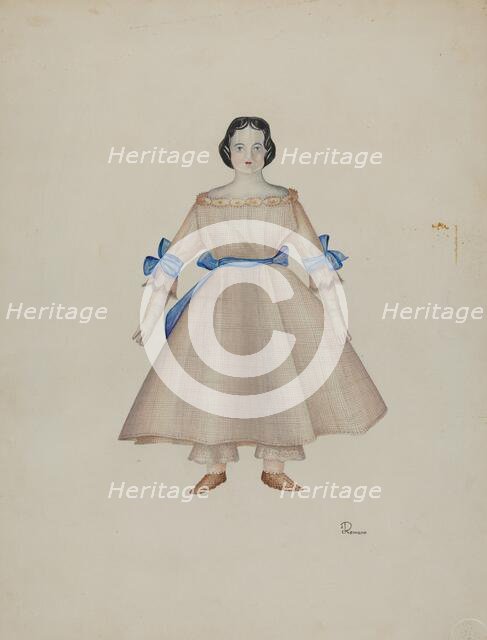 Doll - "Mary", c. 1939. Creator: Josephine C. Romano.