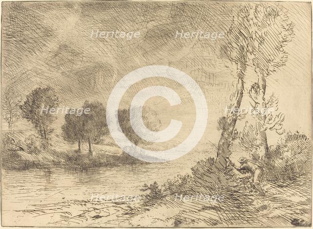 Salmon Fisher (Le pecheur de saumon). Creator: Alphonse Legros.