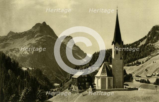 Church at Schröcken, Bregenzerwald, Austria, c1935. Creator: Unknown.