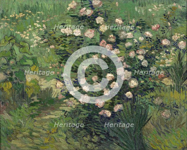 Roses, 1889. Artist: Gogh, Vincent, van (1853-1890)