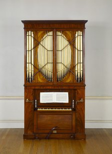Chamber organ in Kenwood House, Hampstead, London, made by John England & Son, c1790. Artist: Unknown.