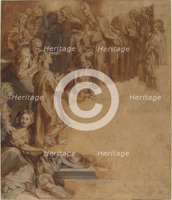 The Presentation of the Virgin in the Temple, c. 1600. Creator: Federico Barocci.