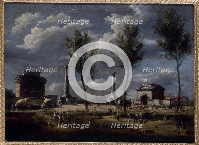 Barriere du Trone, around 1840, c1840. Creator: Unknown.