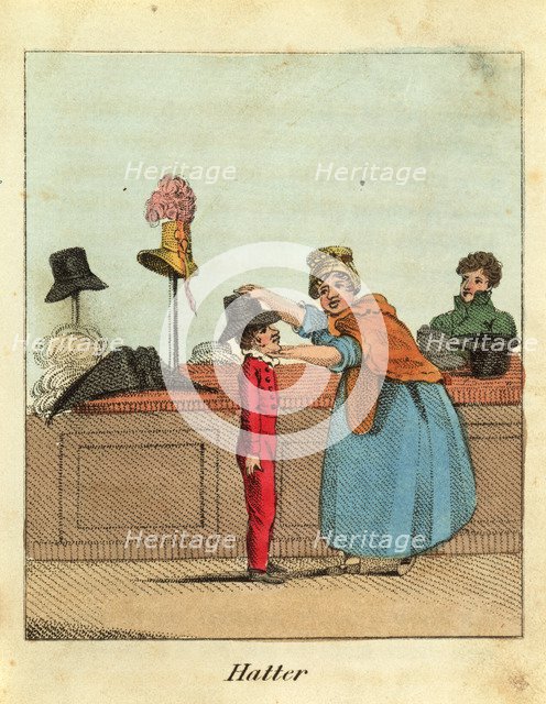 'Hatter', 1818. Artist: John Harris
