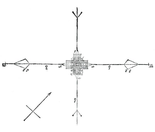 Ground plan of the safety beacon, 1844. Creator: Unknown.