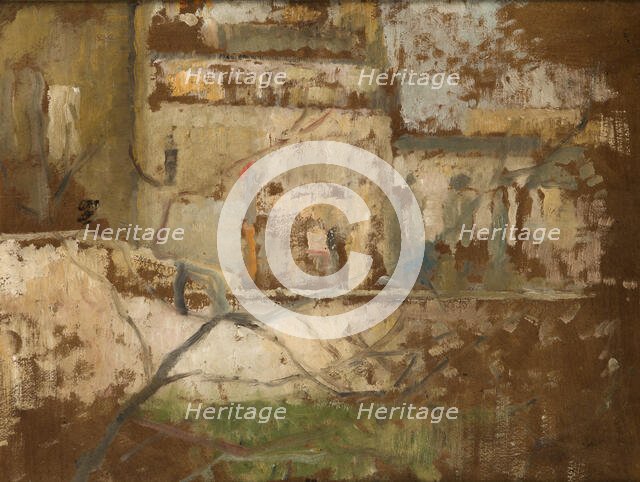 View from the Studio's Window-two-sided painting, c1900. Creator: Olga Boznanska.