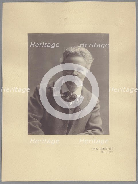August Strindberg Artist: Hamnqvist, Herman (1865-1946)