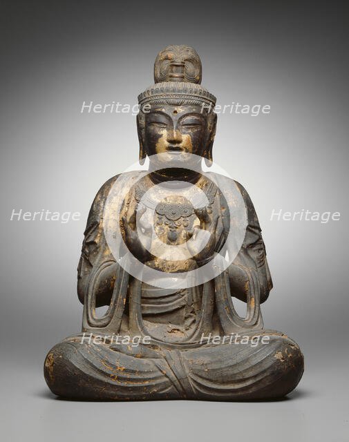 Seated Bodhisattva, 8th century. Creator: Unknown.