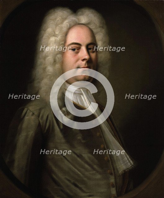 George Frideric Handel, German composer, 1726-1728.  Artist: Balthasar Denner