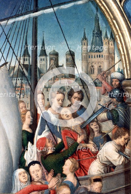 'St Ursula Shrine, Martyrdom', Detail, 1489. Artist: Hans Memling