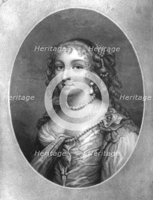 'Miss Brook(e) afterwards Lady Denham, married to Sir John Denham at the age of 18 years', 1811. Creator: Unknown.